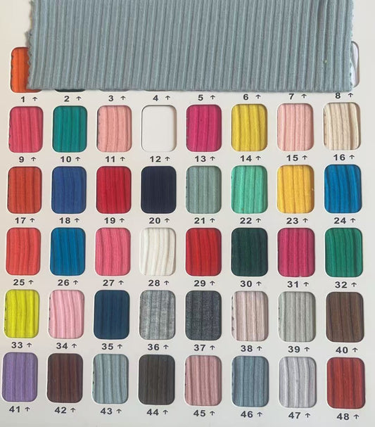 Knitted RIB 95%cotton 5%spandex  180gsm