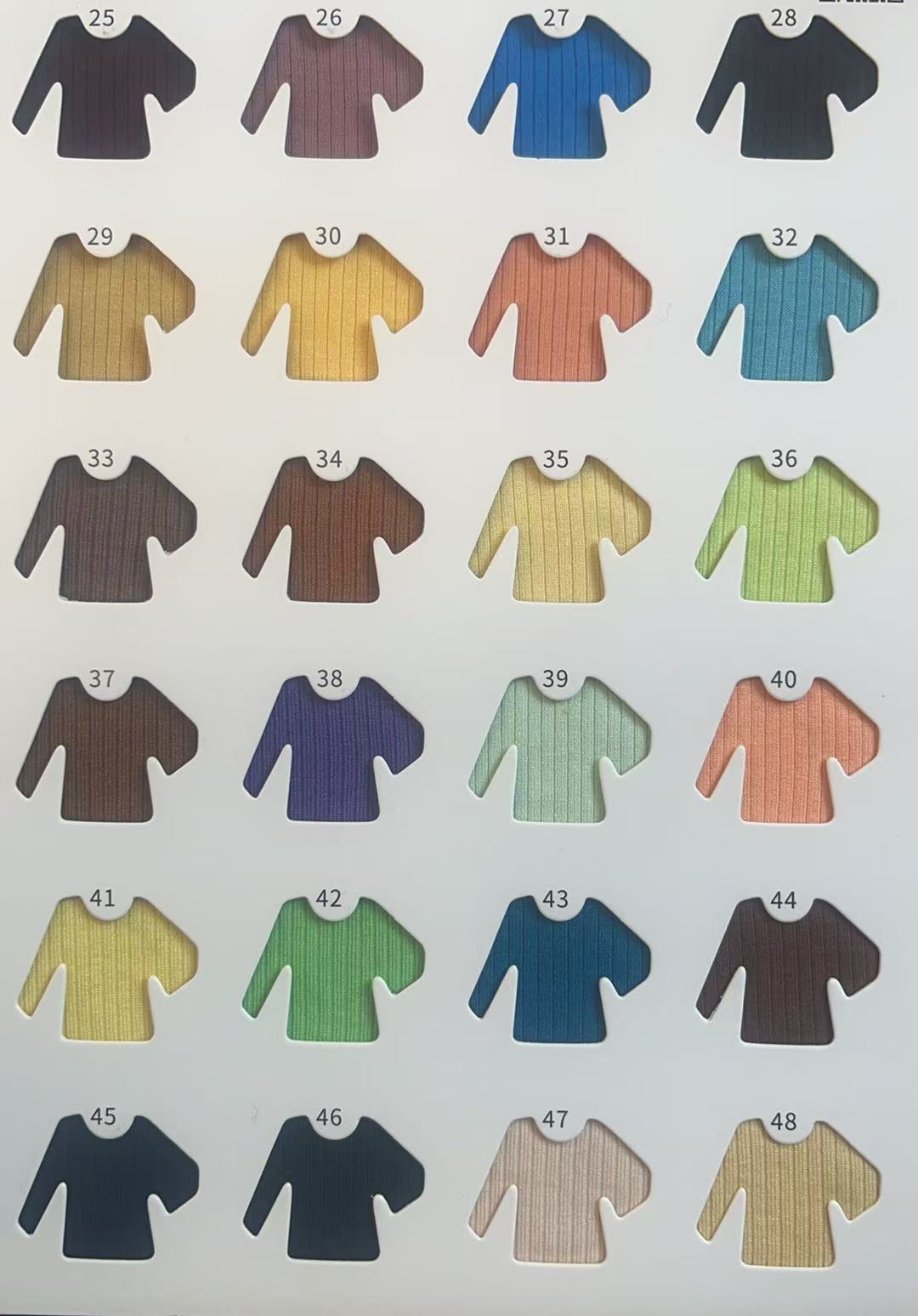 Knitted RIB 65%Rayon 30%polyester 5%spandex   260gsm
